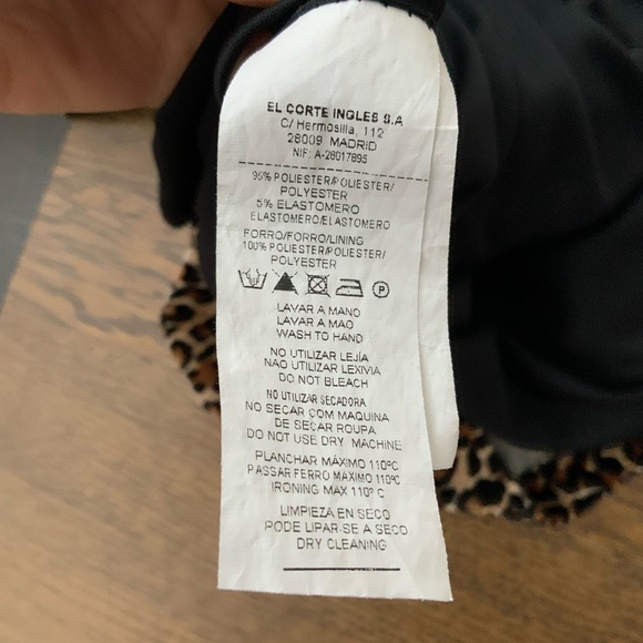 FORMULA JOVEN Leopard Cross Over Fabric Plush Skirt Women’s Size 28” - Picture 9 of 16